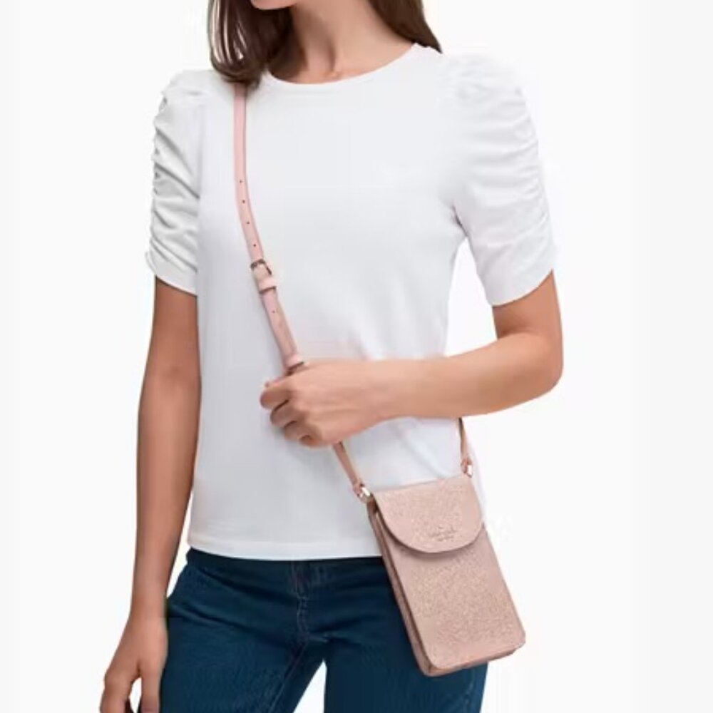 Kate Spade Crossbody in Rose Gold Glitter